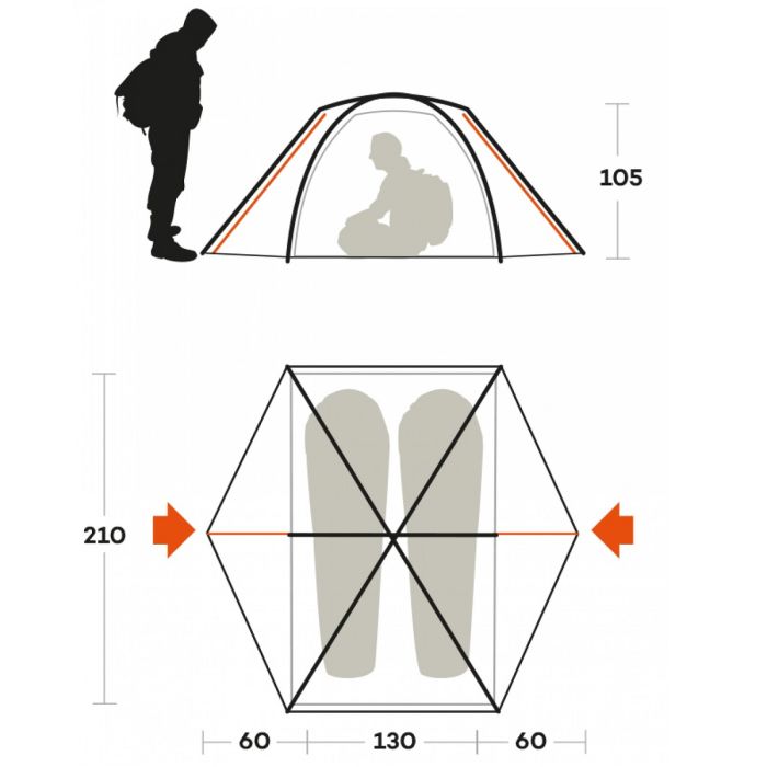 Ferrino Rift 2 tenda trekking