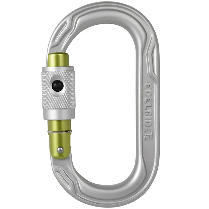 Edelrid Oval Power 2500 Permalock moschettone a ghiera arrampicata