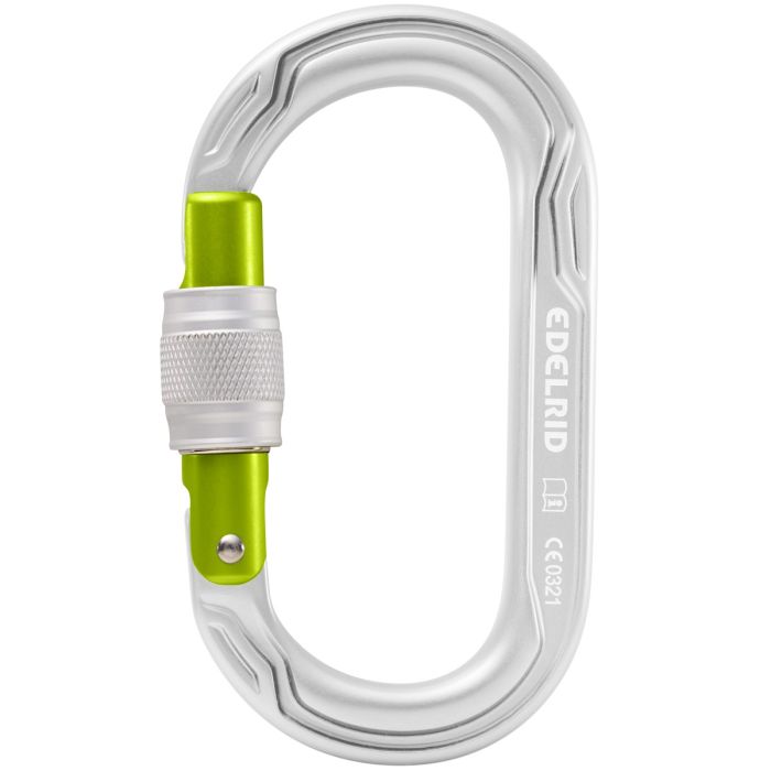 Edelrid Oval Power 2500 Screw II moschettone a ghiera arrampicata