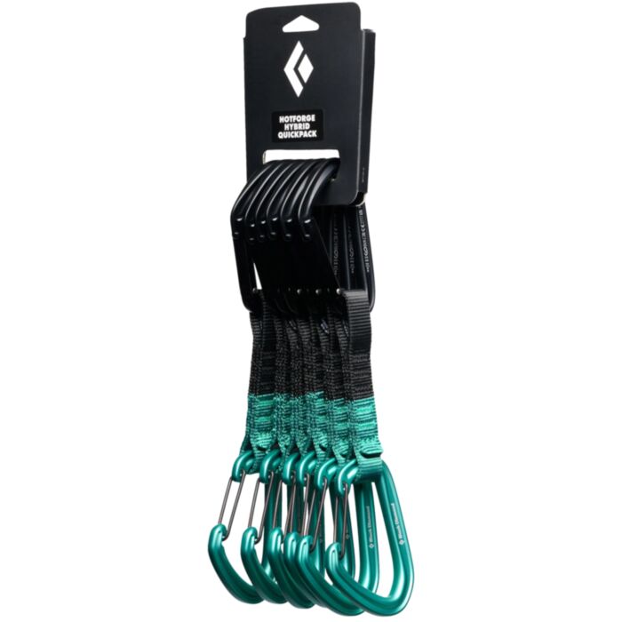 Black Diamond Hotforge Hybrid Quickpack set climbing quickdraws