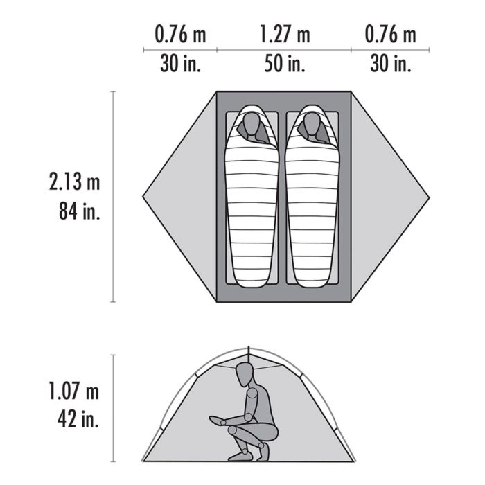 MSR Access 2 tenda trekking